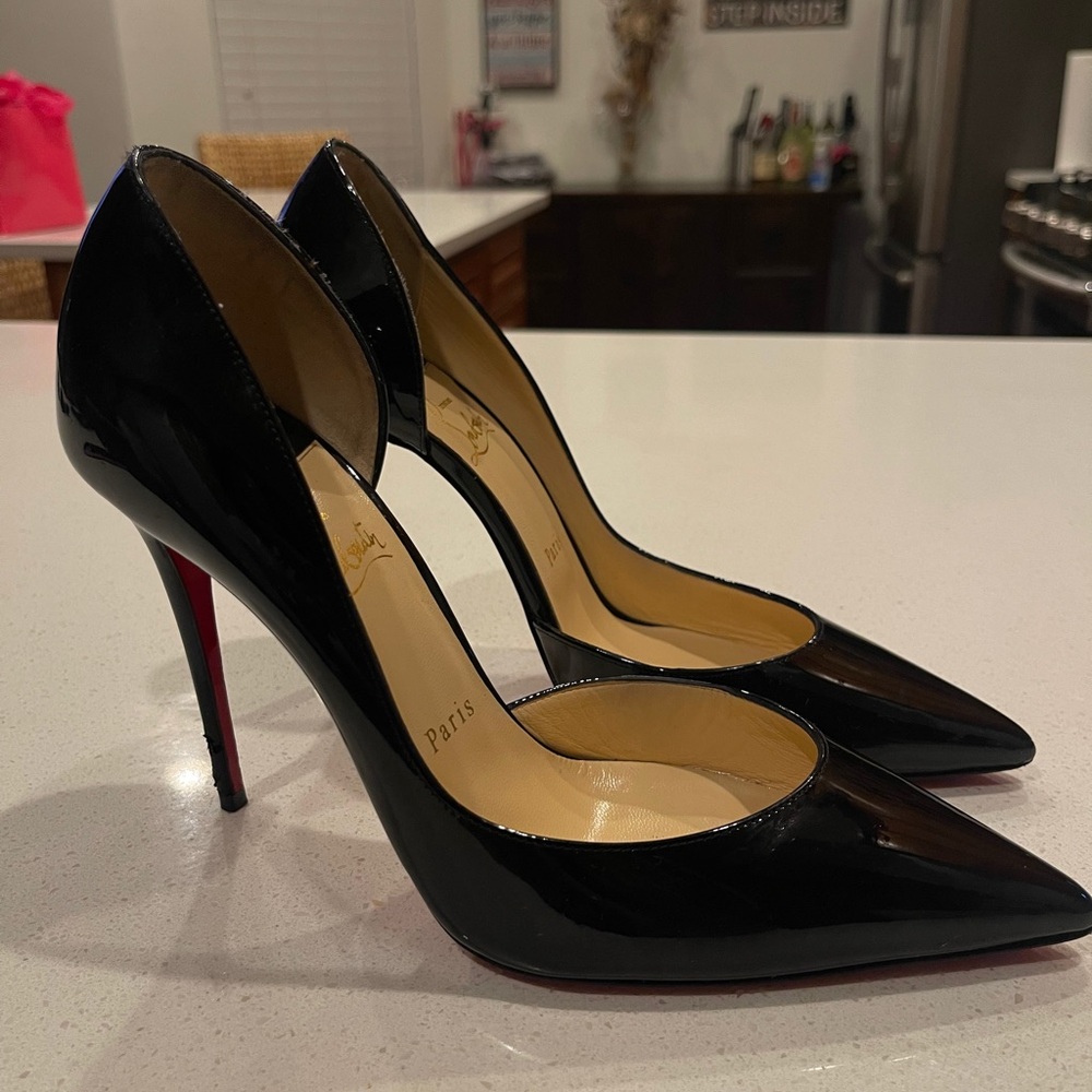 Christian Louboutin Black Patent Leather Heels